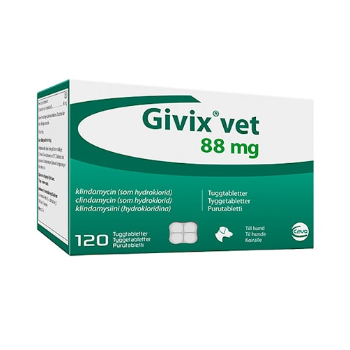 Illusion frimærke Parametre Givix vet. 88 mg Tuggtablett 12 x 10 st