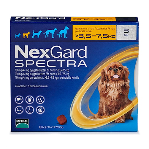 NEXGARD SPECTRA för hund >3,5-7,5 kg tablett(er)